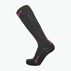 Női sízokni UYN Ski One Pure Snow black/pink (Ski One Pure Snow S100376) kép