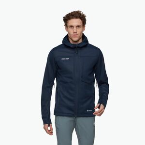 Férfi softshell dzseki Mammut Ultimate VIII Softshell Hooded navy (Ultimate VIII Softshell Hooded 1011-02670-5118) kép