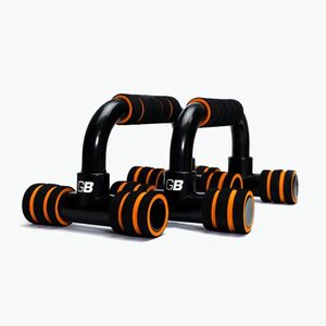 Fekvőtámasz markolatok GymBeam black/orange (29119) kép