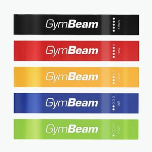 Edzőszalag készlet GymBeam Resistance 5 5 db multicolor (Resistance 5 36298) kép