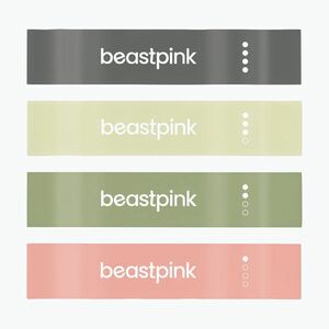 Gumiszalag szett GymBeam 4 darab black/olive/green/peach (86548) kép