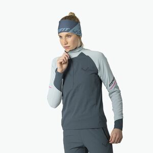 Női futó pulóver DYNAFIT Alpine 1/2 Zip Tee cloud blue/0720 (Alpine 1/2 Zip Tee 08-0000072011) kép