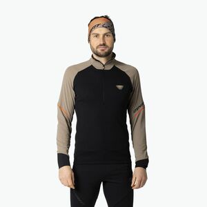 Férfi futó pulóver DYNAFIT Alpine 1/2 Zip Tee fallen rock/0910 (Alpine 1/2 Zip Tee 08-0000072010) kép