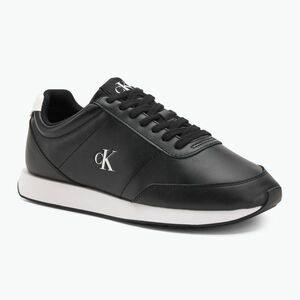 Férfi cipő Calvin Klein YM0YM01355 Retro Runner Essential Leather black/bright white (Retro Runner Essential Leather YM0YM013550GM) kép