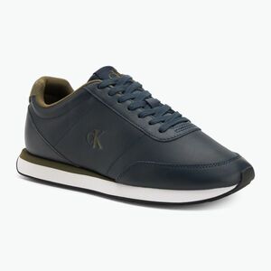 Férfi cipő Calvin Klein YM0YM01355 Retro Runner Essential Leather navy/capers (Retro Runner Essential Leather YM0YM013550ZT) kép