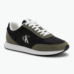 Férfi cipők Calvin Klein YM0YM01361 Retro Runner Essential MIX MAT black/capers/bright white (Retro Runner Essential MIX MAT YM0YM0136101A) kép