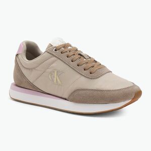 Női cipők Calvin Klein YW0YW01990 Retro Runner Lace Up Nylon MG chateau/taupe/fragrant lilac (Retro Runner Lace Up Nylon MG YW0YW019900IJ) kép