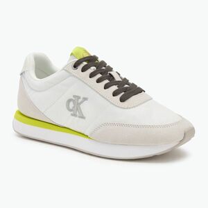 Női cipők Calvin Klein YW0YW01990 Retro Runner Lace Up Nylon MG white/evening primrose/lily white (Retro Runner Lace Up Nylon MG YW0YW019900II) kép