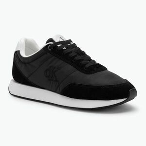 Női cipők Calvin Klein YW0YW01990 Retro Runner Lace Up Nylon MG black/bright white (Retro Runner Lace Up Nylon MG YW0YW019900GM) kép