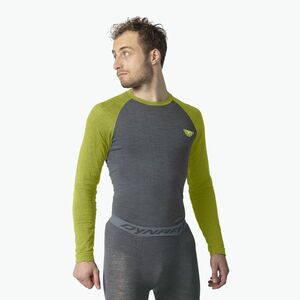 Férfi termikus hosszú ujjú felső DYNAFIT Tour Light Merino golden lime (Tour Light Merino LS 08-0000071364) kép
