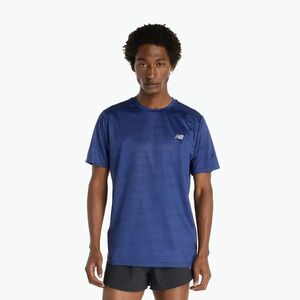 Férfi futópóló New Balance Sport Essentials Printed blue (Sport Essentials Printed MT53217NNY) kép