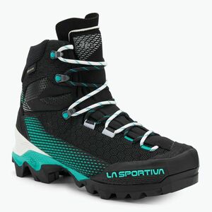 Női magashegyi bakancsok La Sportiva Aequilibrium ST GTX black/aqua (Aequilibrium ST GTX ZFMS099K00B15) kép
