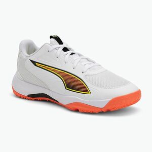 Gyerek kézilabdacipő PUMA Accelerate 4 Game On Jr puma white/glowing red/ultra blue (Accelerate 4 Game On Jr 108894 01) kép