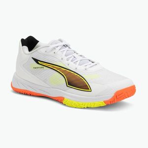 Kézilabda cipő PUMA Accelerate Turbo 4 Game On puma white/glowing red/ultra blue (Accelerate Turbo 4 Game On 108888 01) kép