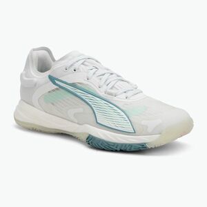 Női kézilabdacipő PUMA Accelerate Nitro SQD 4 Game On puma white/baltic sea blue/fresh water (Accelerate Nitro SQD 4 Game On 108887 02) kép