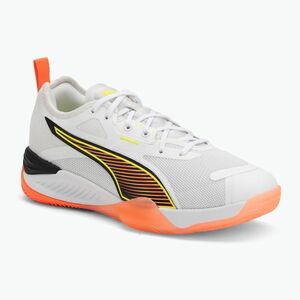 PUMA Eliminate Nitro 4 Game On kézilabdacipő Puma White/Glowing Red/Ultra Blue (Eliminate Nitro 4 Game On 108885 01) kép