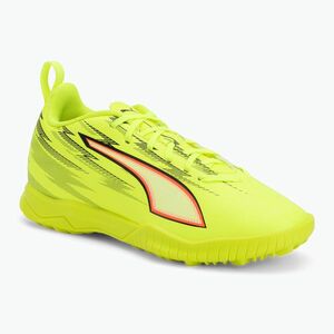 Gyerek focicipő PUMA Ultra 6 Play TT Jr Yellow Alert/Puma Black/Glowing Red/Lime Squeeze (Ultra 6 Play TT Jr 108989 01) kép