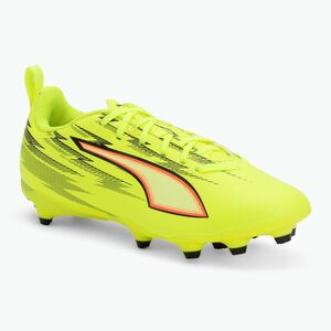 Gyerek focicipő PUMA Ultra 6 Play FG/AG Jr yellow alert/puma black/glowing red/lime squeeze (Ultra 6 Play FG/AG Jr 108705 01) kép