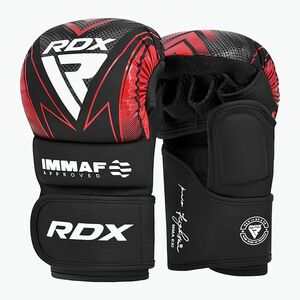Grappling kesztyűk RDX IMMAF Approved Shooted Grappling red (IMMAF Approved Shooted Grappling GSR-IMF-1R) kép
