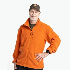 Férfi trekking pulóver Pinewood Finnveden Fleece burned orange (Finnveden Fleece 5065) kép