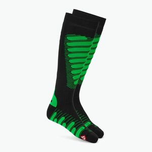 Sí zokni Mico Heavy Weight Superthermo Primaloft Merino Ski black fluorescent green (Heavy Weight Superthermo Primaloft Merino Ski CA00120) kép