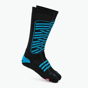 Sí zokni Mico Heavy Weight Superthermo Primaloft Merino Ski black turquoise (Heavy Weight Superthermo Primaloft Merino Ski CA00121) kép