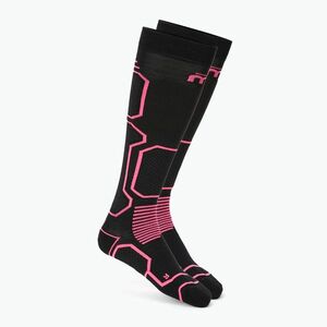 Sízokni Mico Medium Weight Warm Control Ski black fluorescent fuchsia (Medium Weight Warm Control Ski CA00249) kép