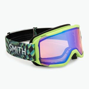 Gyerek síszemüveg Smith Daredevil Jr electric lime left turn/blue sensor mirror (Daredevil Jr M00671) kép