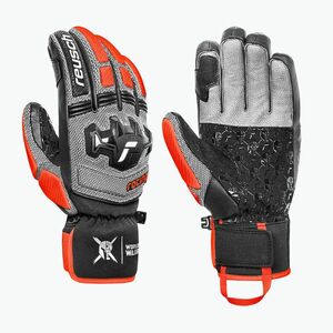 Férfi síkesztyűk Reusch Worldcup Warrior SC black/silver/fluo red (Worldcup Warrior SC 6511115-7588) kép