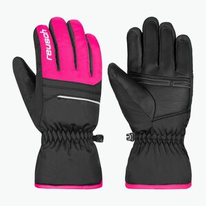 Gyerek síkesztyűk Reusch Alan Junior black/pink glo (Alan Junior 6461115-7720) kép