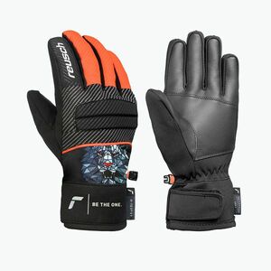 Gyerek síkesztyűk Reusch Warrior R-Tex XT Junior black/silver/fluo red (Warrior R-Tex XT Junior 6561250-7588) kép