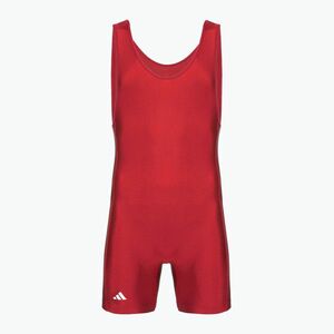 Férfi overál adidas 3 Stripe Singlet red/white (3 Stripe Singlet AS102S) kép