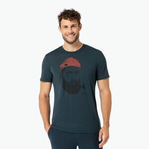 Férfi póló super.natural Sailor Tee blueberry/jet black/high risk red (Sailor Tee SNMP01120) kép