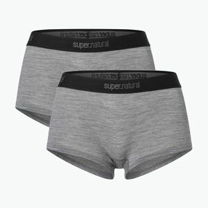 Női thermo boxeralsók super.natural Tundra 175 Hipser 2 pár sashmere grey melange/cashmere grey melange (Tundra 175 Hipser SNW021550) kép