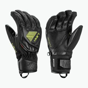 Gyerek síkesztyűk LEKI WCR C-Tech 3D Junior black/ice lemon (WCR C-Tech 3D Junior 654803701) kép