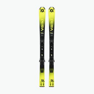 Gyerek síléc Völkl Racetiger Jr Yellow + kötések 4.5 VMotion Jr 100-120 cm Black (Racetiger Jr Yellow+4.5 VMotion Jr 100-120 cm V2510216/6162T1.VA) kép