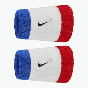 Csuklópántok Nike Swoosh Classic Doublewide Wristbands 2 db Game Royal/University Red/Black (Swoosh Classic Doublewide Wristbands N1012406-467) kép