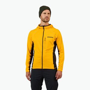 Férfi kapucnis pulóver Rossignol Blackside Mix Full Zip Hoodie Fleece saffron yellow (Blackside Mix Full Zip Hoodie Fleece RLOML04) kép