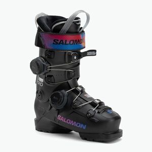 Női sícipők Salomon S/Pro Supra Dual Boa 115 W black/beluga metallic/beetroot purple (S/Pro Supra Dual Boa 115 W L47927400) kép