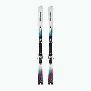 Lesikló sílécek Salomon Addikt + kötések MI12 GW white/neon blue/red (Addikt + MI12 GW L47891800) kép
