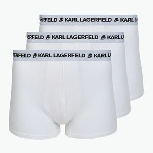 Férfi boxeralsók KARL LAGERFELD Logo Trunk 3 pár white (Logo Trunk A1M47151) kép