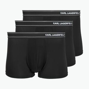 Férfi boxeralsók KARL LAGERFELD Stripe Logo Micro Trunk 3 pár black (Stripe Logo Micro Trunk A1M47084) kép
