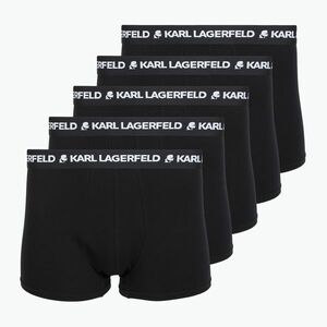 Férfi boxeralsók KARL LAGERFELD Logo Trunk 5 pár black (Logo Trunk A1M47082) kép
