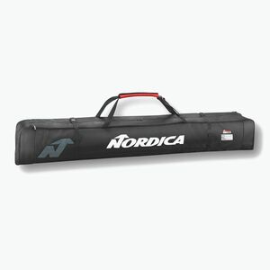 Síléctáska Nordica Single Ski Bag (Eco Fabric) black/white/red (Single Ski Bag Eco Fabric 0N301703003) kép