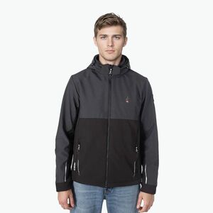 Férfi softshell dzseki Aulp Tiago anthracite melange (Tiago TIAGO M/ANTHRACITE MELANGE) kép