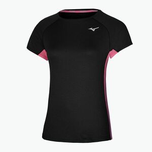 Női futópóló Mizuno DryAeroFlow Tee black (DryAeroFlow Tee J2GA270209) kép