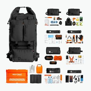 Vészhelyzeti hátizsák Help Bag Max Pro 5.0 35 l shadow black (Max Pro 5.0 HLEPBAG65) kép