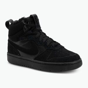 Gyerek cipők Nike Court Borough Mid 2 black/black/black (Court Borough Mid 2 CQ4023-001) kép