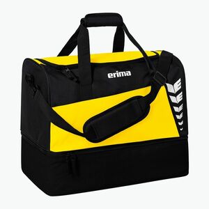 Edzőtáska ERIMA Six Wings Sports Bag With Bottom Compartment 35 l yellow/black (Six Wings Sports Bag With Bottom Compartment 7232313) kép