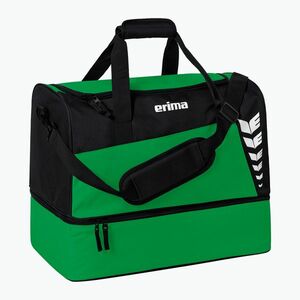 Edzőtáska ERIMA Six Wings Sports Bag With Bottom Compartment 60 l emerald/black (Six Wings Sports Bag With Bottom Compartment 7232312) kép